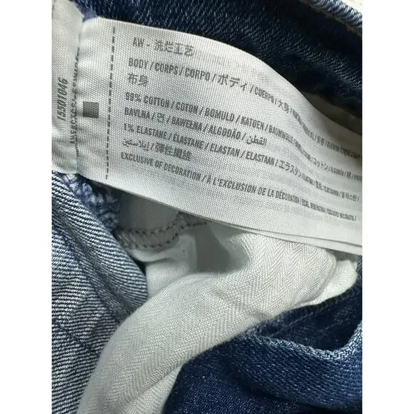 Abercrombie The 90s Slim Straight Ultra High Rise Denim Jeans Women 28/6 Curve - Picture 7 of 7